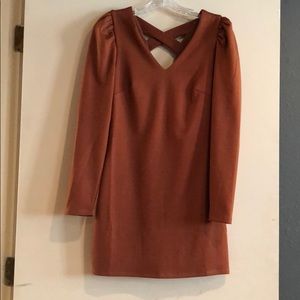 NWT Dottie Couture Rust Crossback Dress